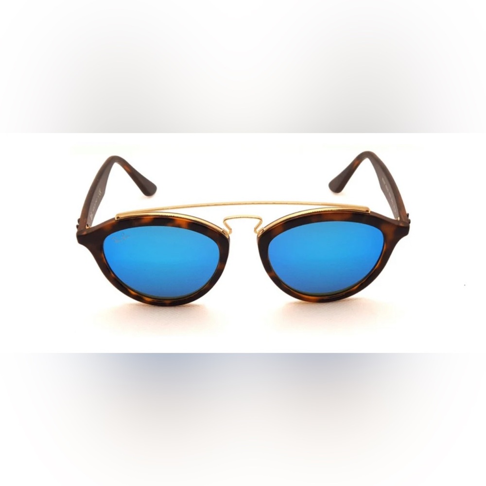 Ray-Ban Blue Lens with Brown Frame Sunglasses